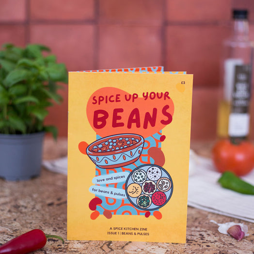 Spice Kitchen Spice Up Your Beans Zine with Bold Beans and Four Spice Blends