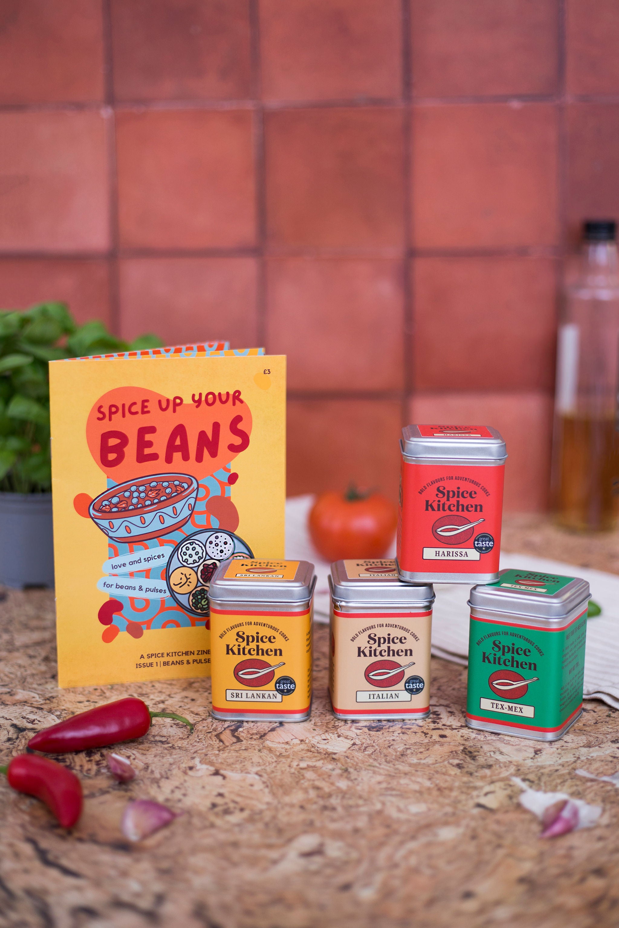 'Spice Up Your Beans' Recipe Zine & Spice Blends Cookery Kit